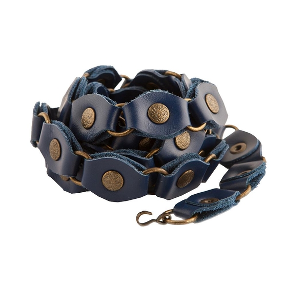 Gurtel "Kette" blau