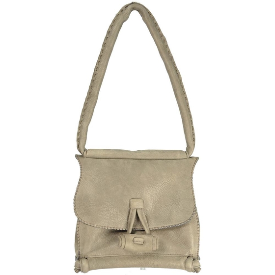 Tasche "Knopf" weiß