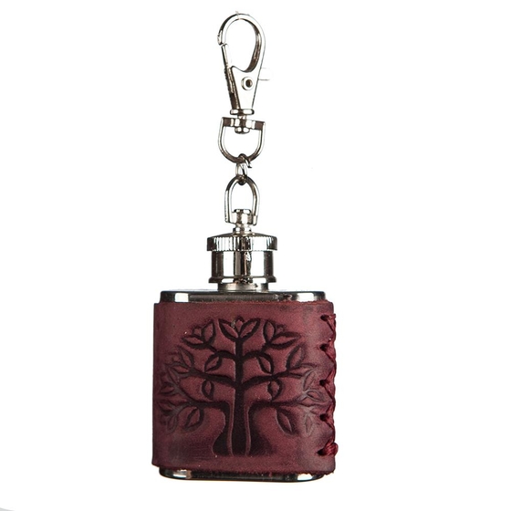 Schlusselanhangel Flasche rot klein
